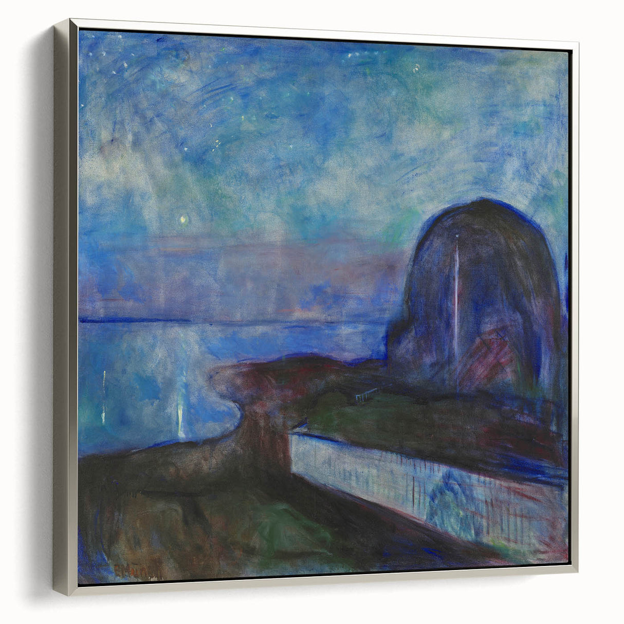 Expressionist Art - Starry Night by Edvard Munch (1893)