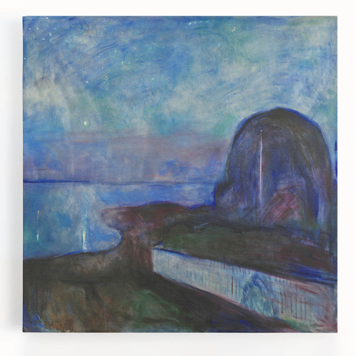 Expressionist Art - Starry Night by Edvard Munch (1893)