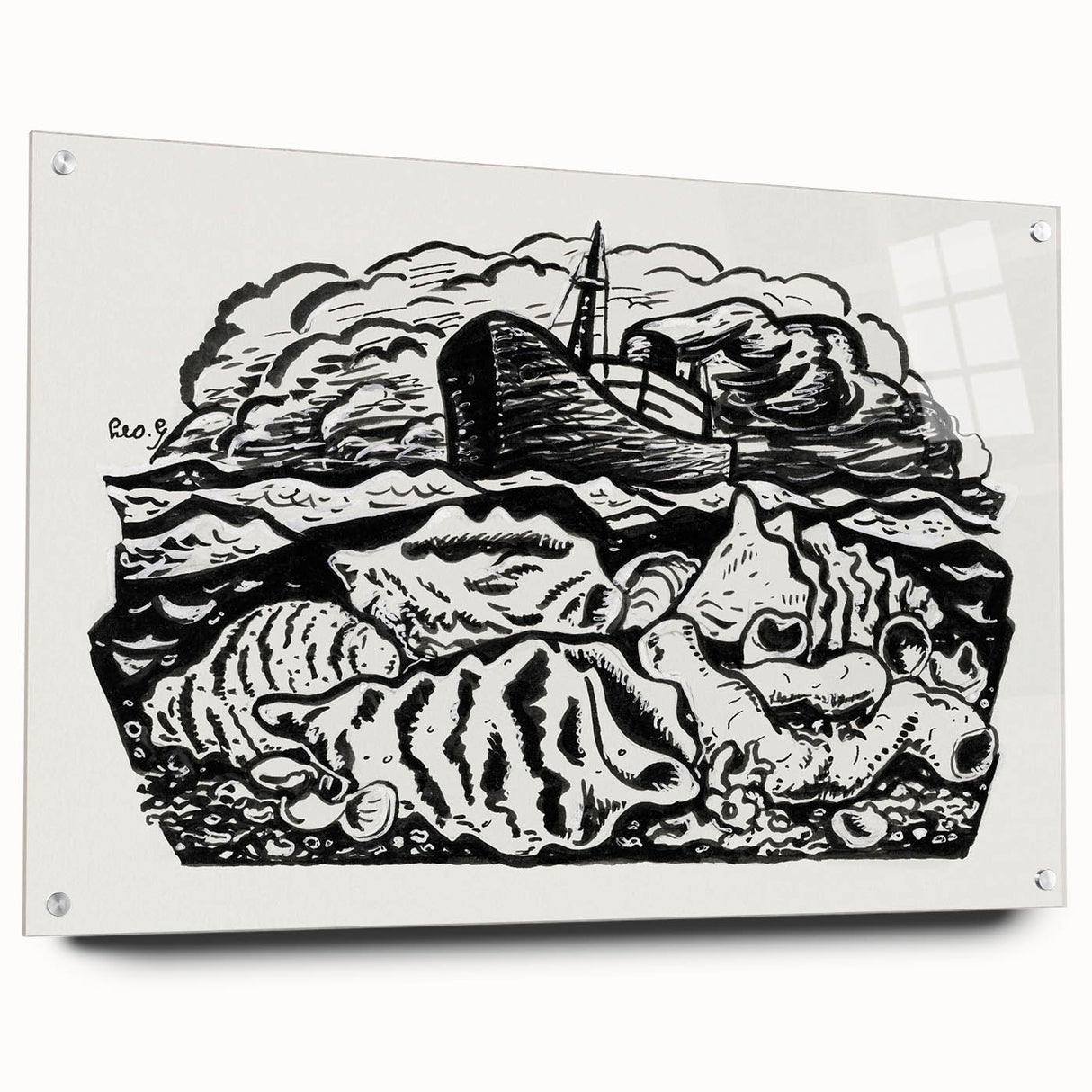 Expressionist Art - Steamship at Sea by Leo Gestel (ca. 1891–1941)