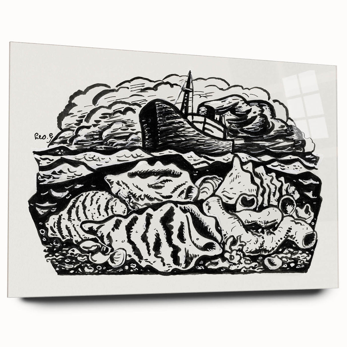 Expressionist Art - Steamship at Sea by Leo Gestel (ca. 1891–1941)