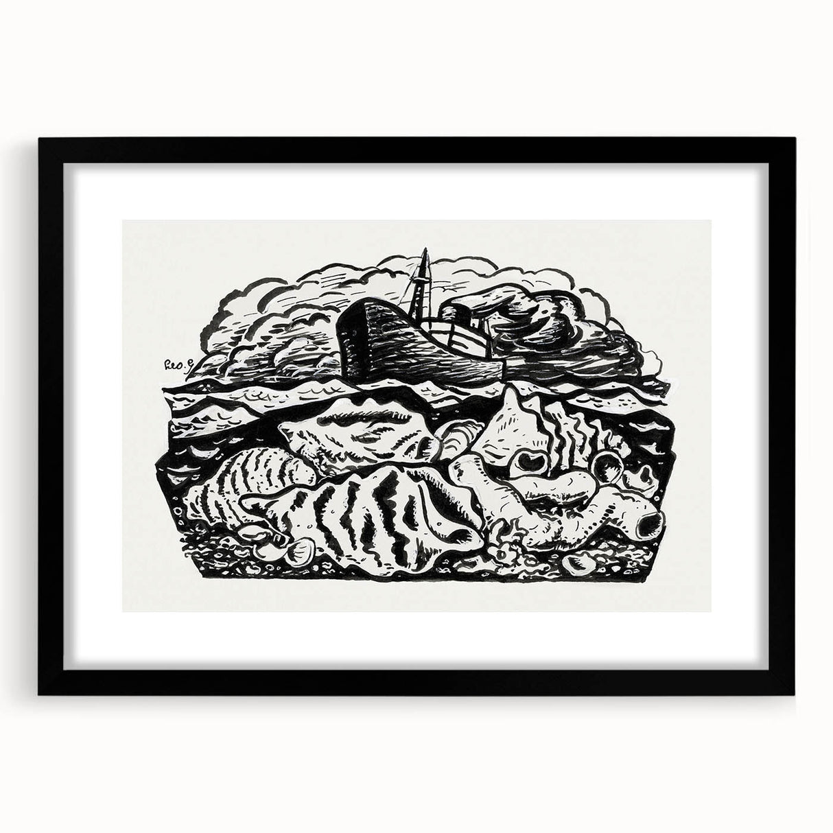 Expressionist Art - Steamship at Sea by Leo Gestel (ca. 1891–1941)