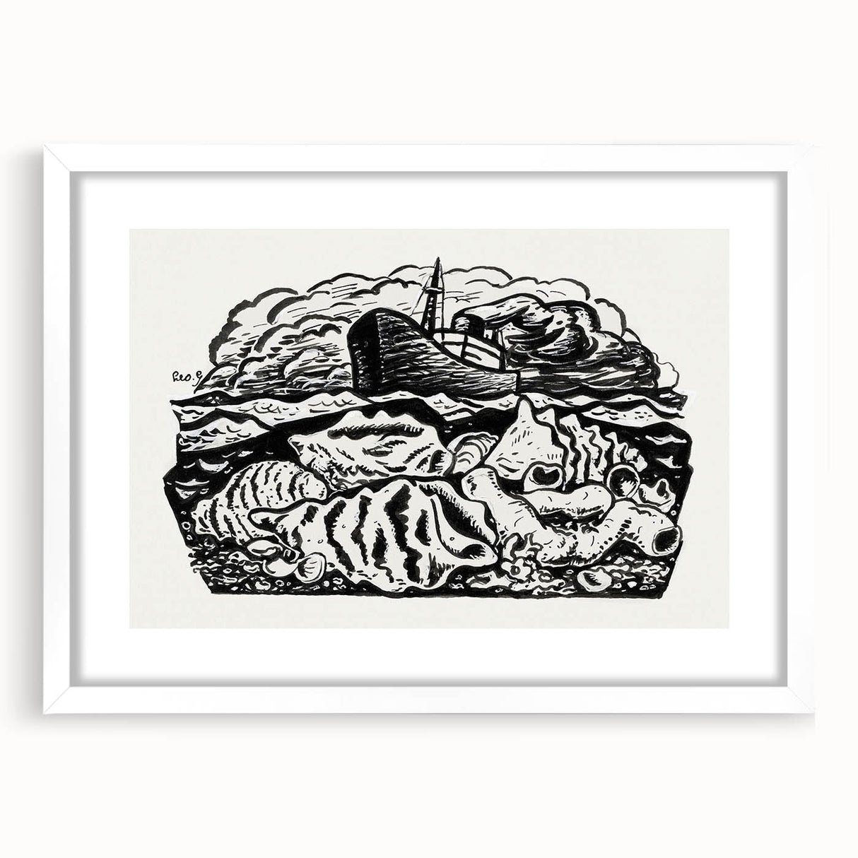 Expressionist Art - Steamship at Sea by Leo Gestel (ca. 1891–1941)