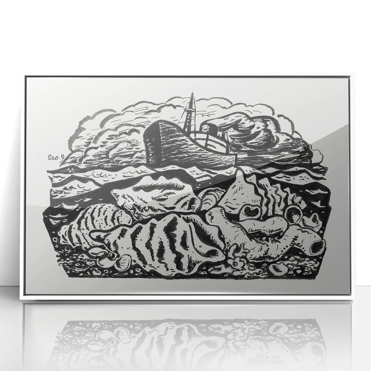 Expressionist Art - Steamship at Sea by Leo Gestel (ca. 1891–1941)