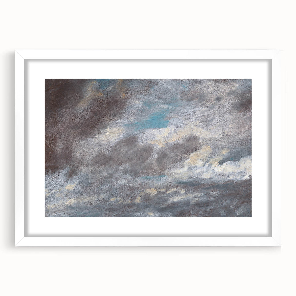 Romanticism Art - Cloud Study by John Constable on Canvas