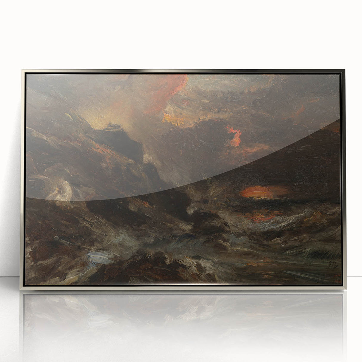 Romanticism Art - A Storm off the Normandy Coast by Eugène Isabey