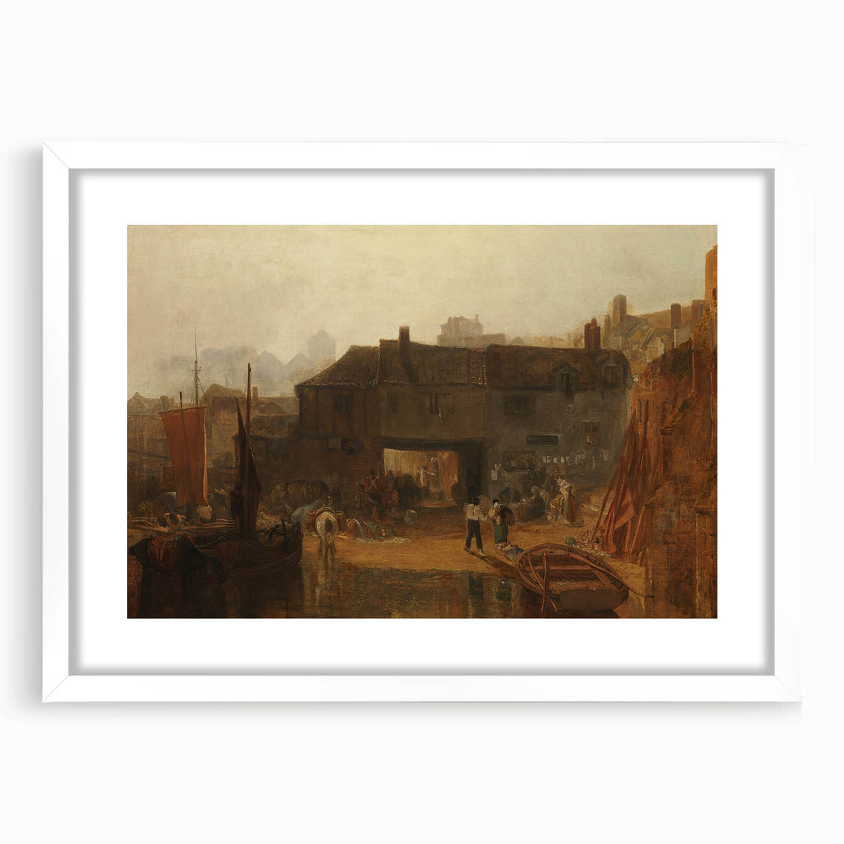 Romanticism Art: "Saltash with the Water Ferry" by J.M.W. Turner