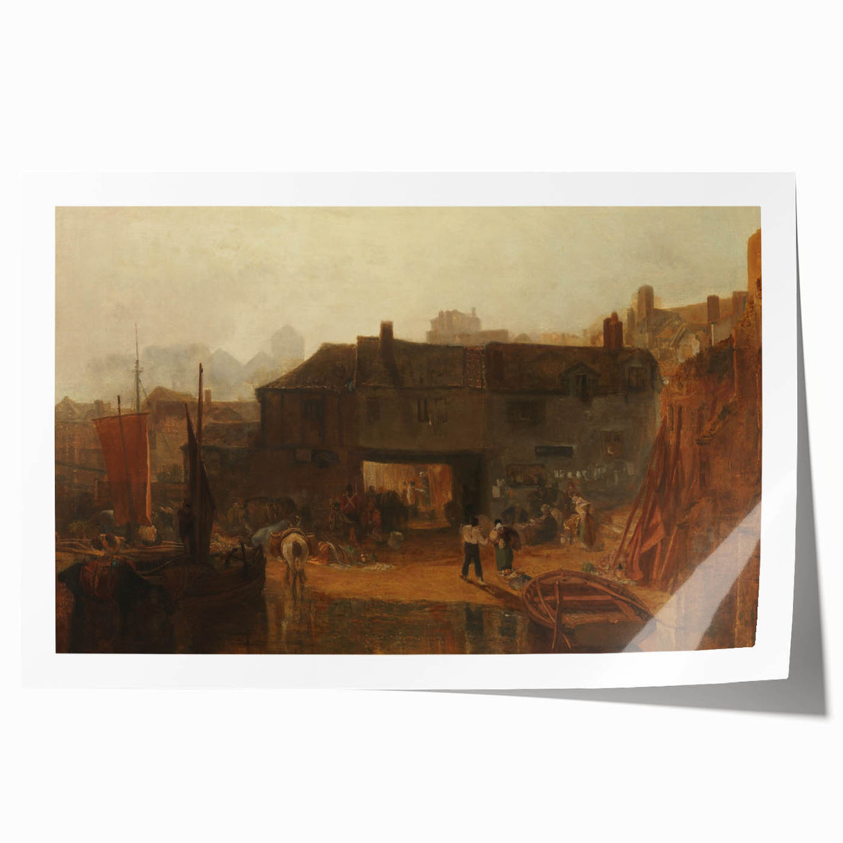 Romanticism Art: "Saltash with the Water Ferry" by J.M.W. Turner