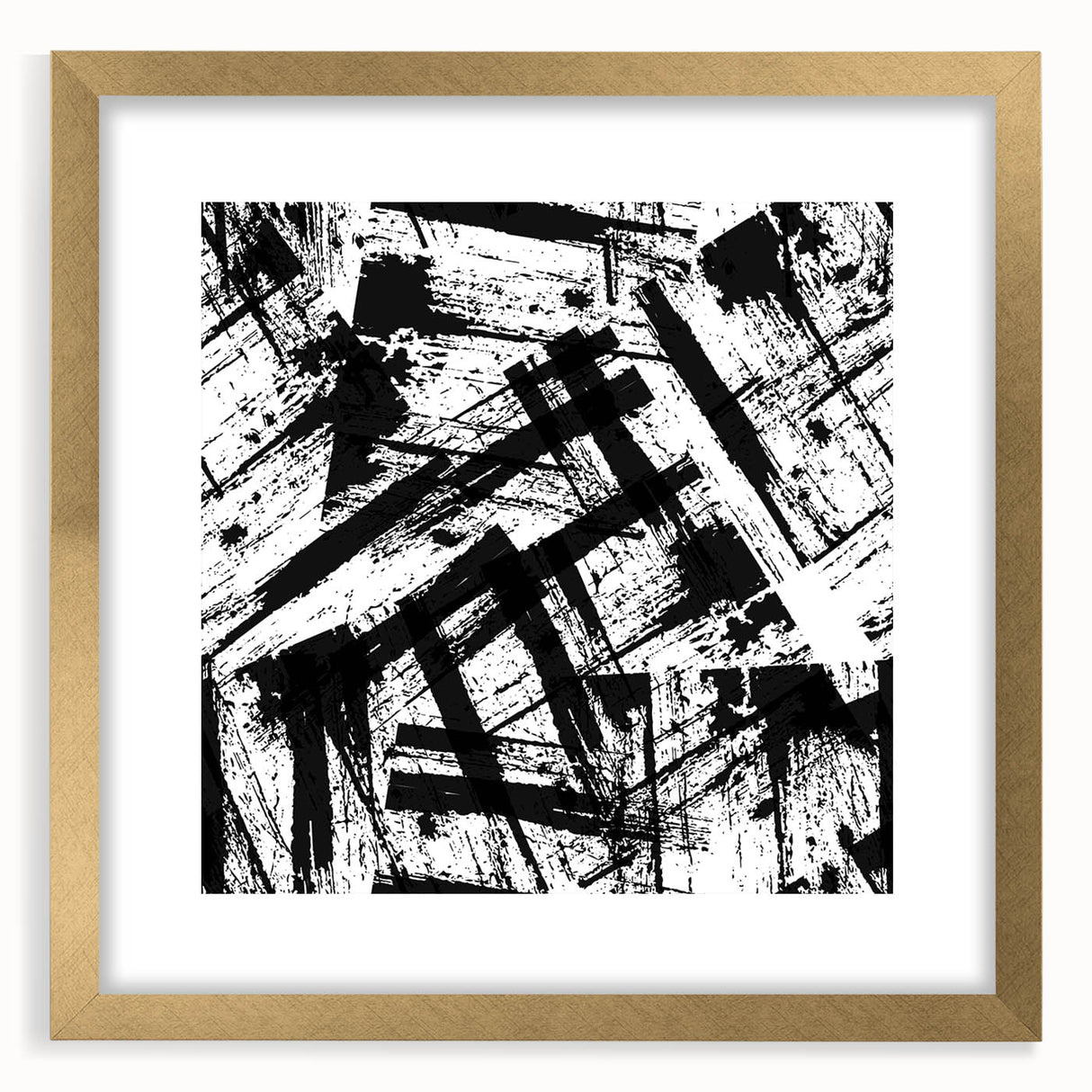 Bold Black and White Abstract Bedroom Wall Art – Framed & Canvas