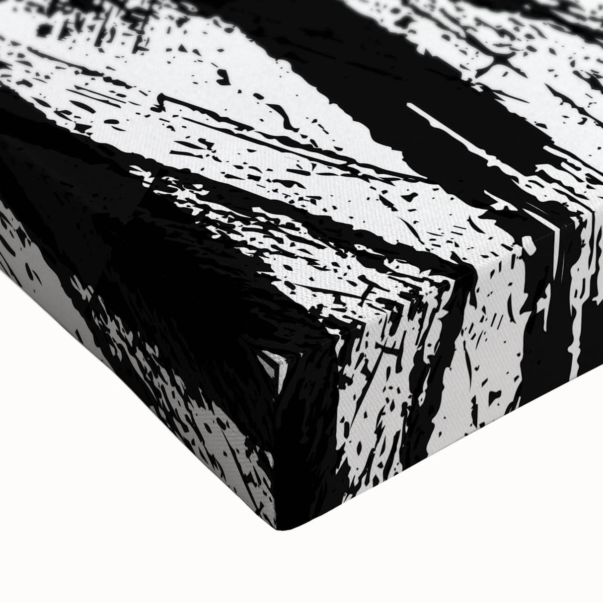 Bold Black and White Abstract Bedroom Wall Art – Framed & Canvas