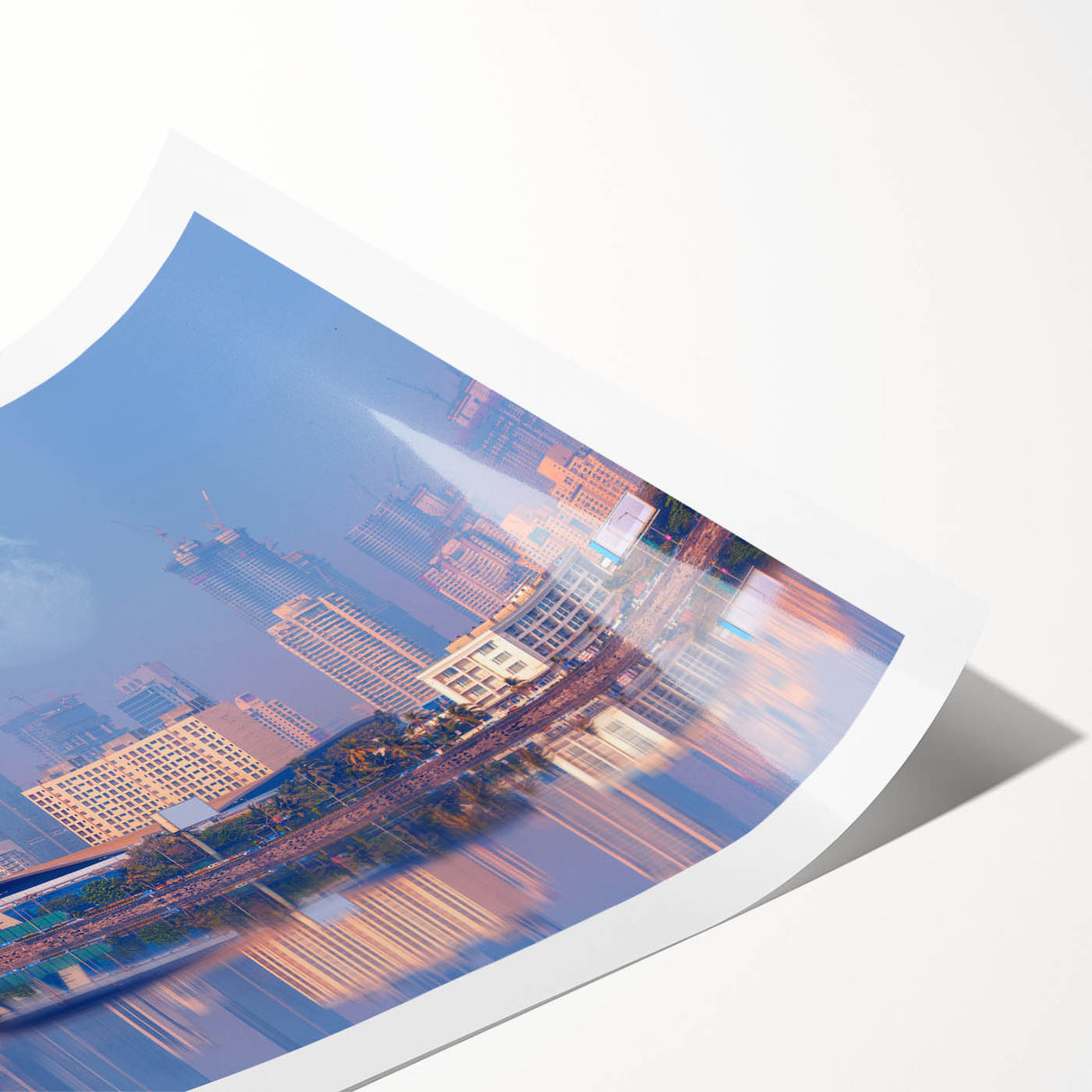 Extra large rolled print of line art flowers in monochrome, ideal for large living room wall art.