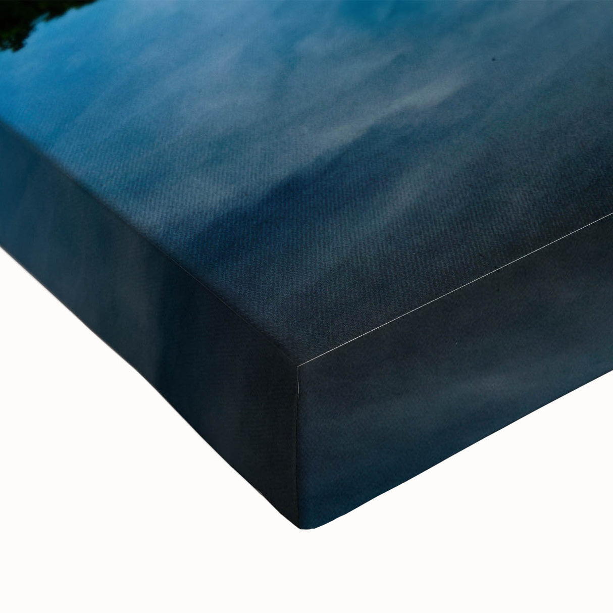 Black and white landscape painting of a European scenery on large stretched canvas, ideal for bedroom wall art.