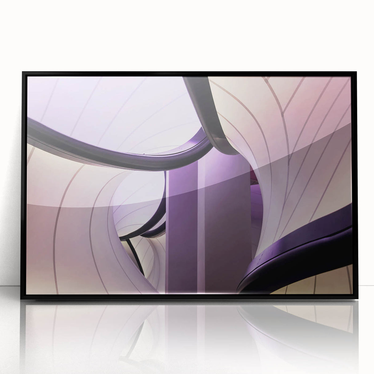 Large abstract wall art of London scenery in muted gray tones on a framed acrylic, suitable for modern living room decor.
