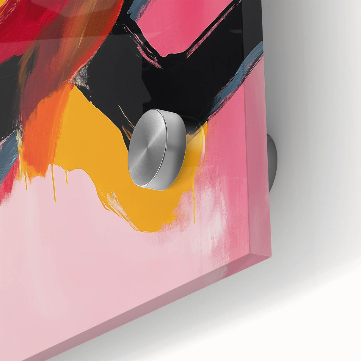 Modern Abstract Wall Art – Bold Fiery Passion Contemporary Canvas