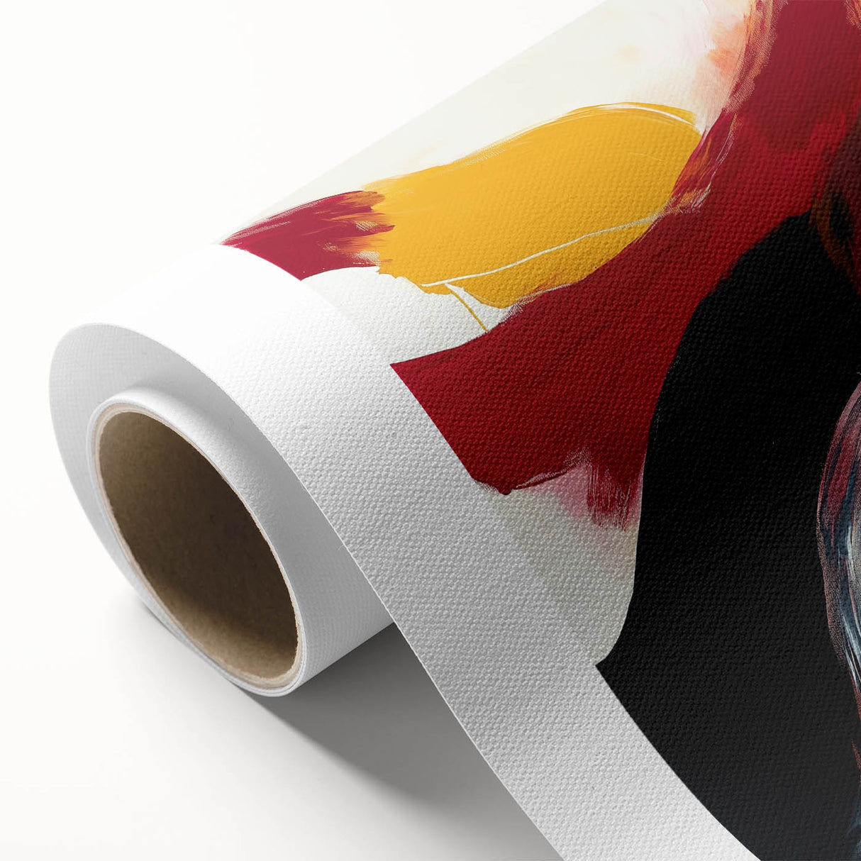 Modern Abstract Wall Art – Bold Fiery Passion Contemporary Canvas