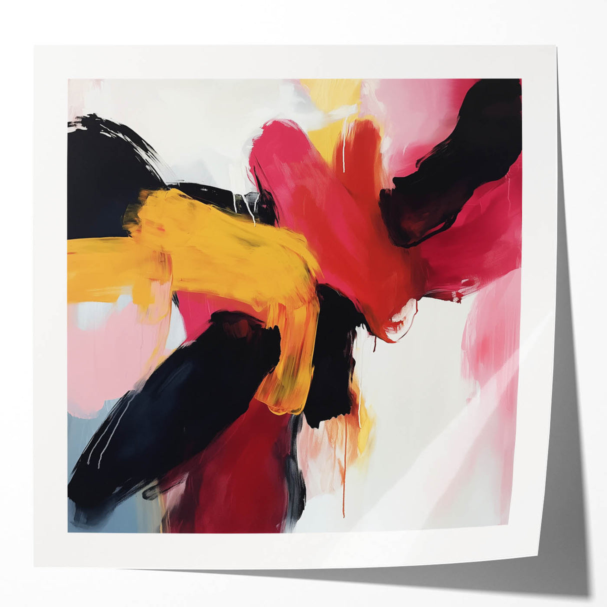 Contemporary Abstract Canvas – Vivid Minimalist Wall Art Print