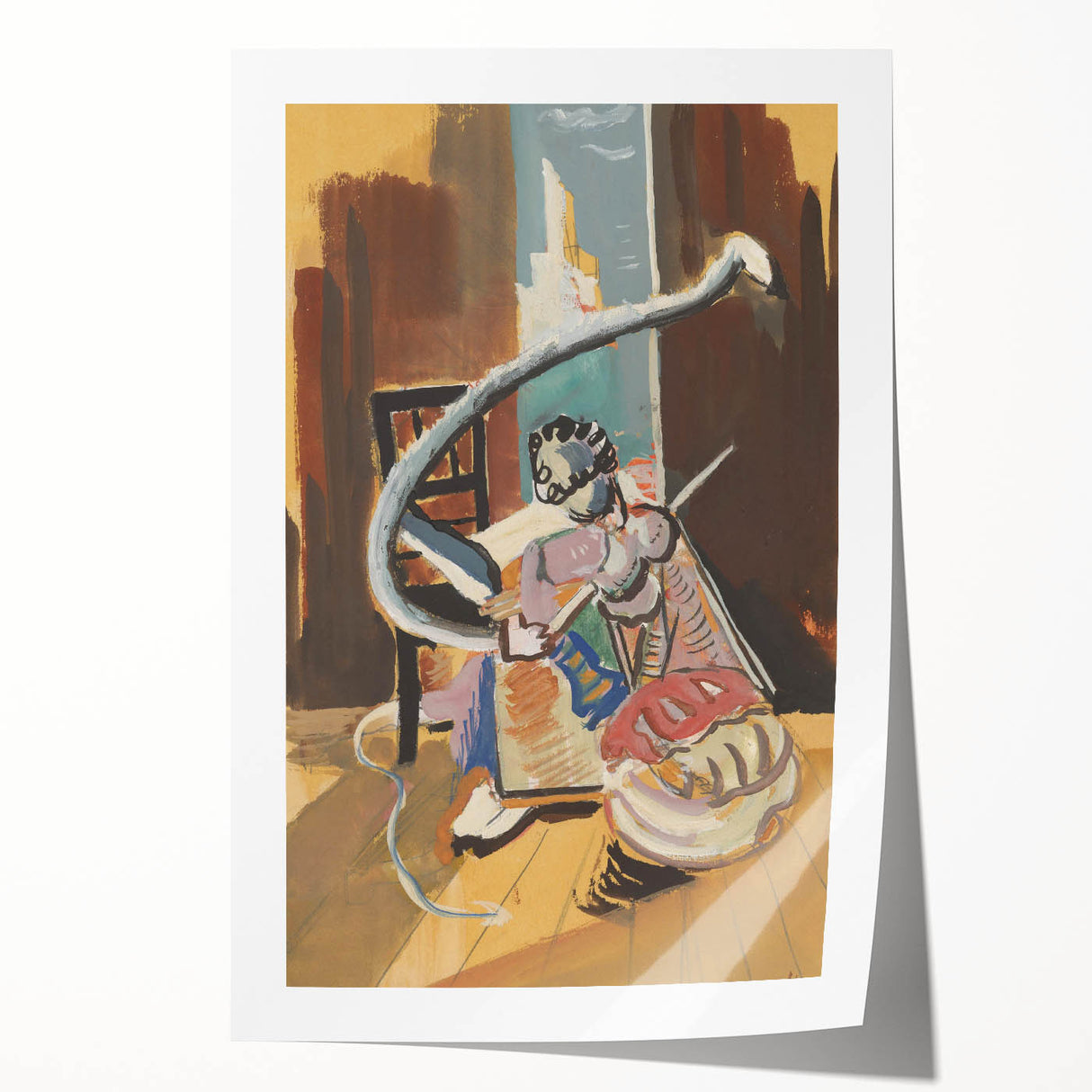 Expressionist Art: Still Life with Wine Glass and Fruit by Kirchner