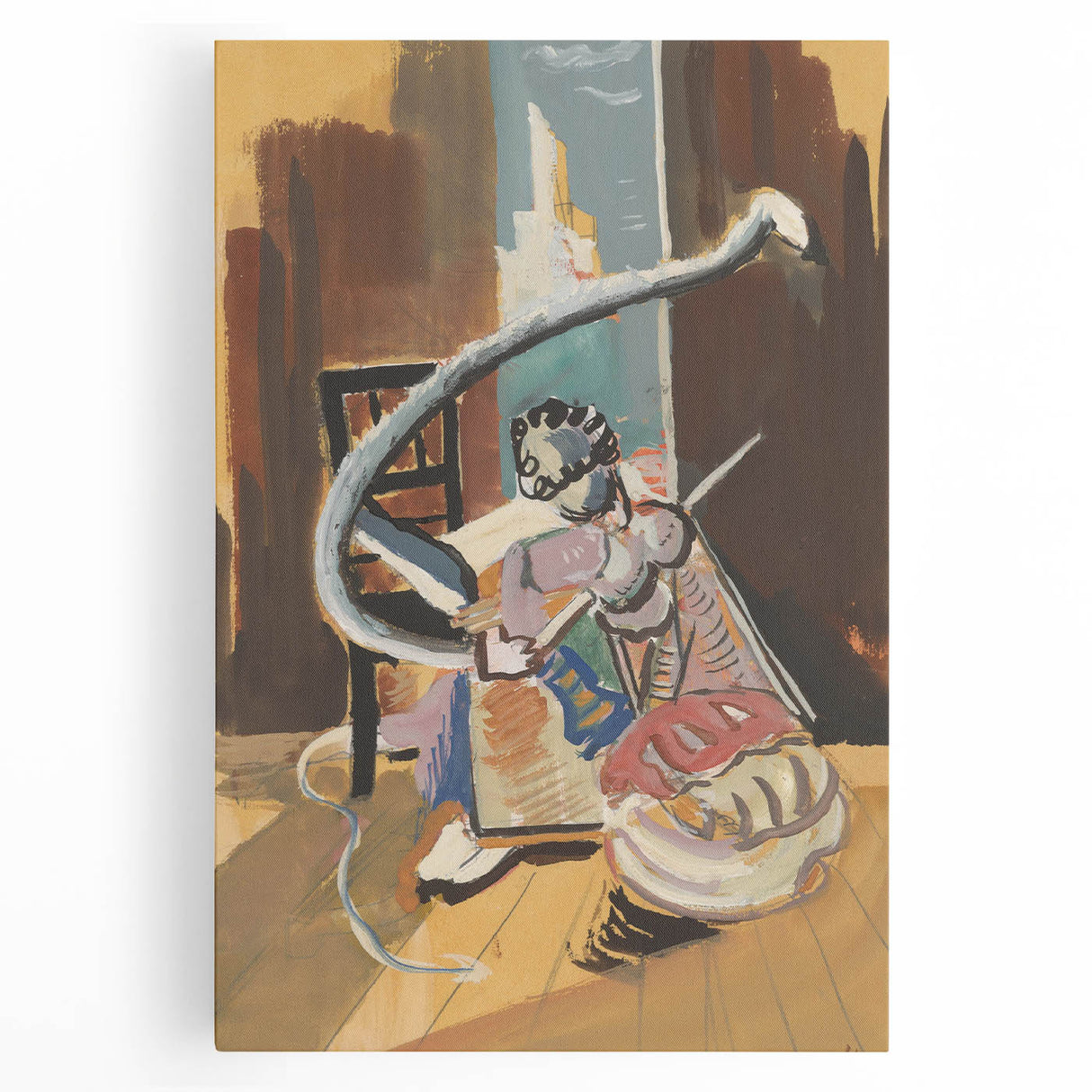 Expressionist Art: Still Life with Wine Glass and Fruit by Kirchner