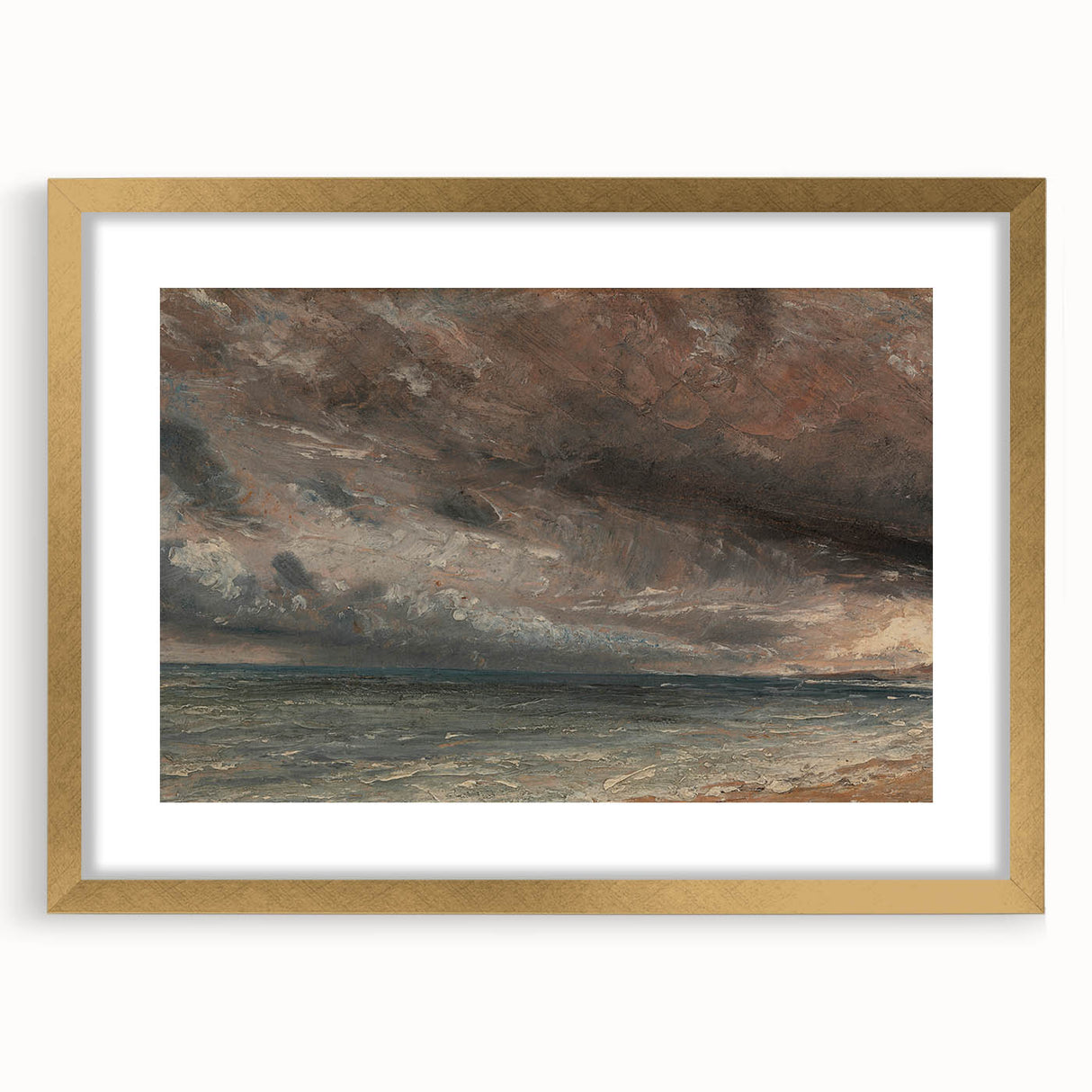 Romanticism Art - Stormy Sea, Brighton by John Constable