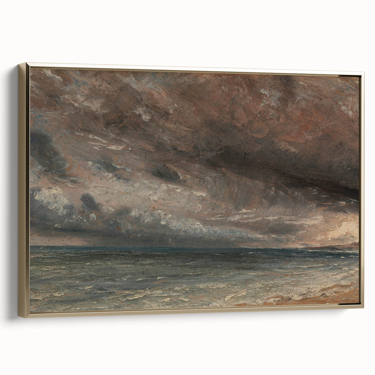 Romanticism Art - Stormy Sea, Brighton by John Constable