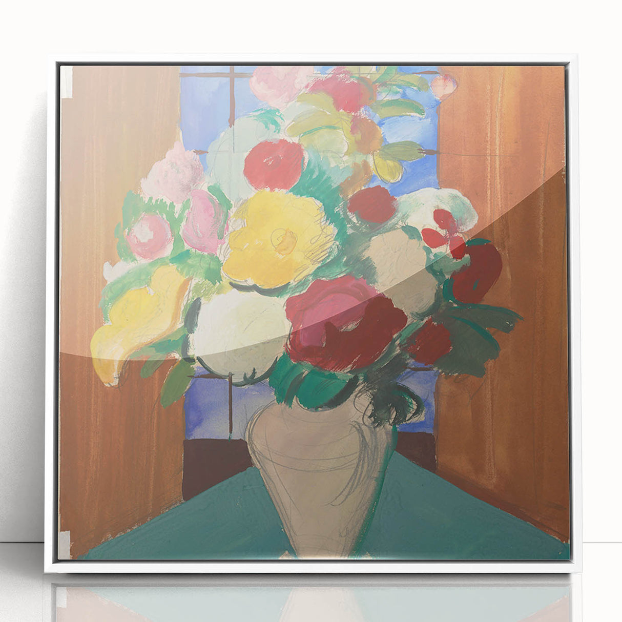 Modern Expressionism Floral Wall Art - Vibrant and Captivating