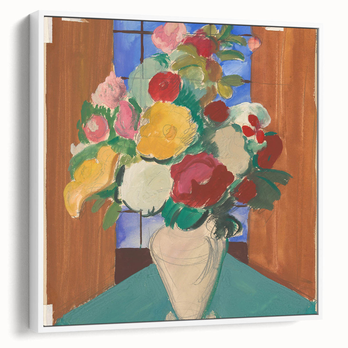 Modern Expressionism Floral Wall Art - Vibrant and Captivating