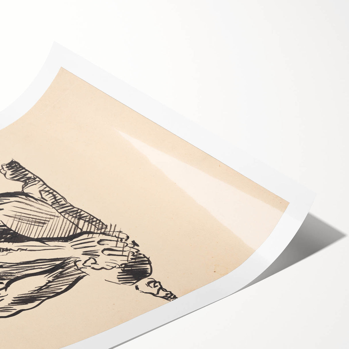 Expressionist Art Nude Study – Abstract Expressionism Wall Art Print