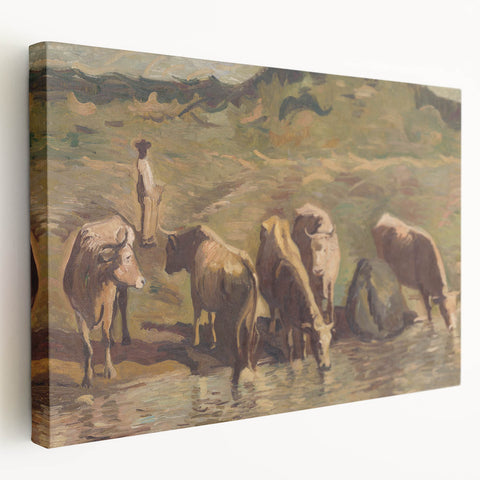 Expressionist Art of Summer Herds | Contemporary Expressionism Wall Art