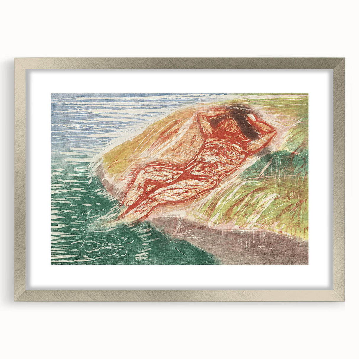 Abstract Expressionism Sunbathing | Vibrant Contemporary Wall Art