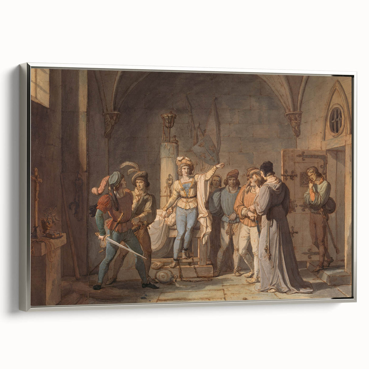 Romanticism Art - Joan of Arc Imprisoned in Rouen by Pierre-Henri Revoil