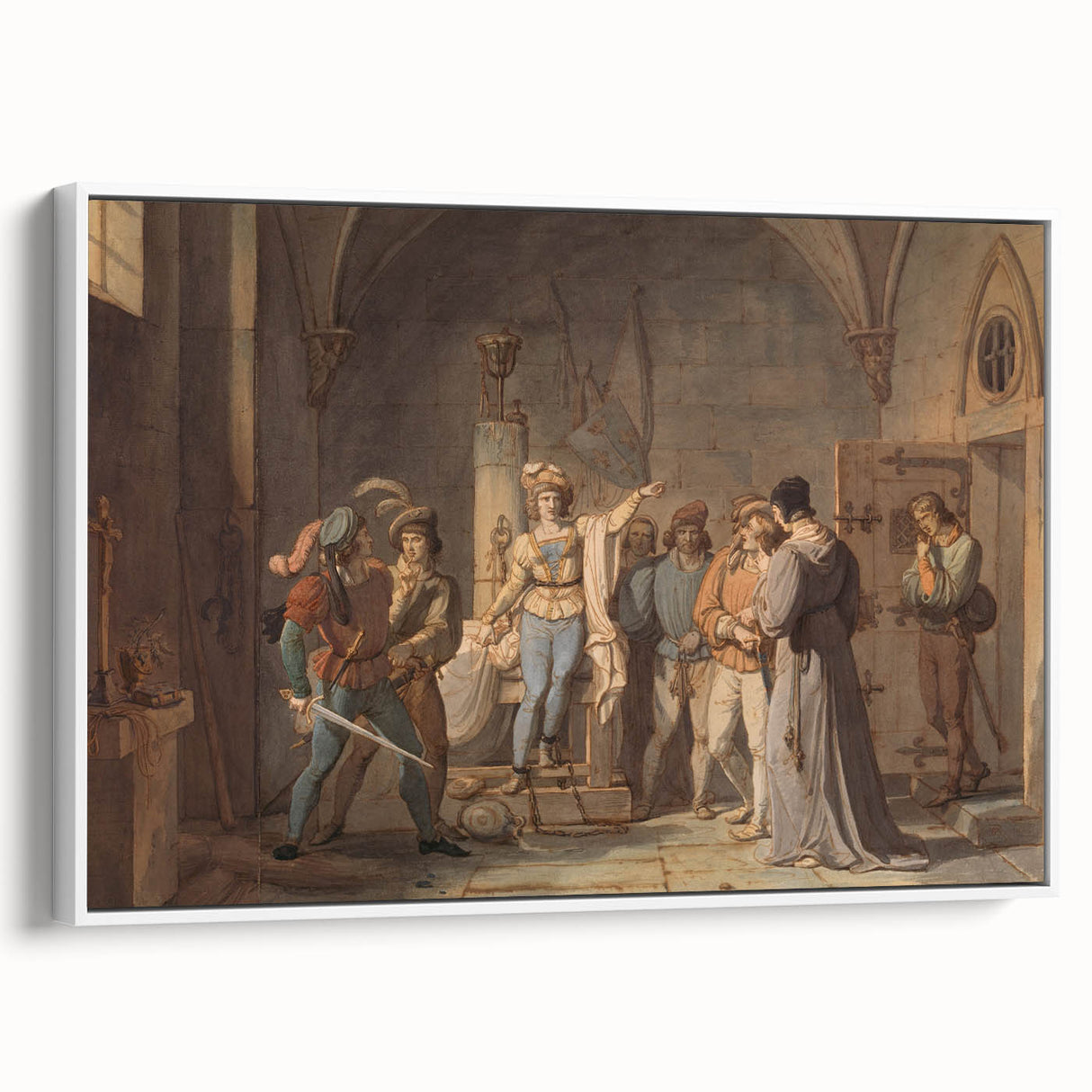 Romanticism Art - Joan of Arc Imprisoned in Rouen by Pierre-Henri Revoil