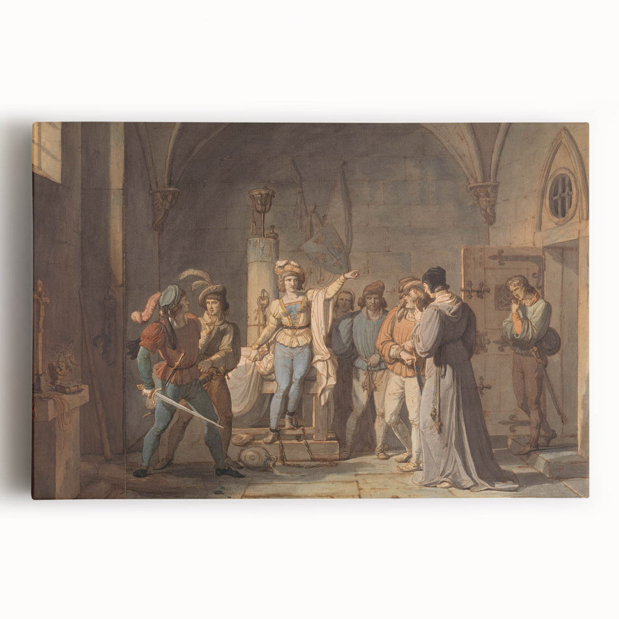 Romanticism Art - Joan of Arc Imprisoned in Rouen by Pierre-Henri Revoil