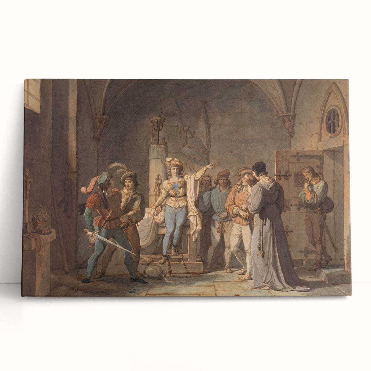 Romanticism Art - Joan of Arc Imprisoned in Rouen by Pierre-Henri Revoil