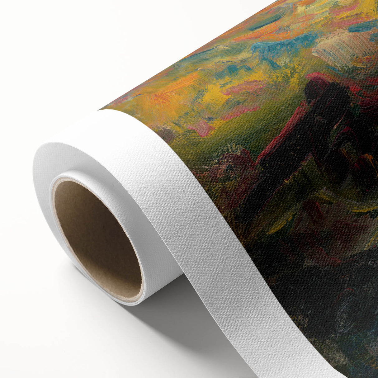 Expressionist Art Sunset in the Mountains - Modern Expressionism Wall Art