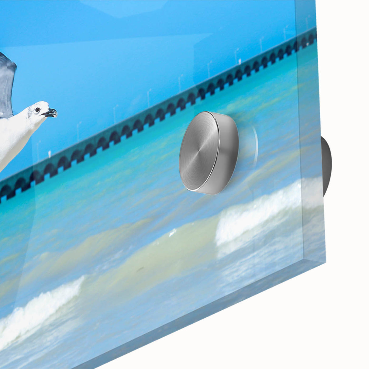 Large abstract wall art depicting a Yucatan scenery in muted earth tones on acrylic glass, suitable as dining room art.