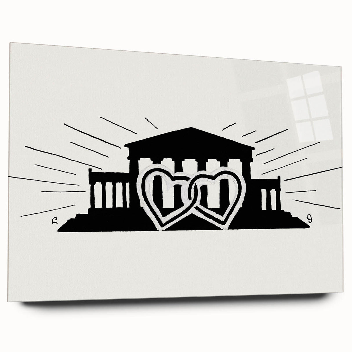 Expressionist Art - Temple with Two Hearts by Leo Gestel Wall Art