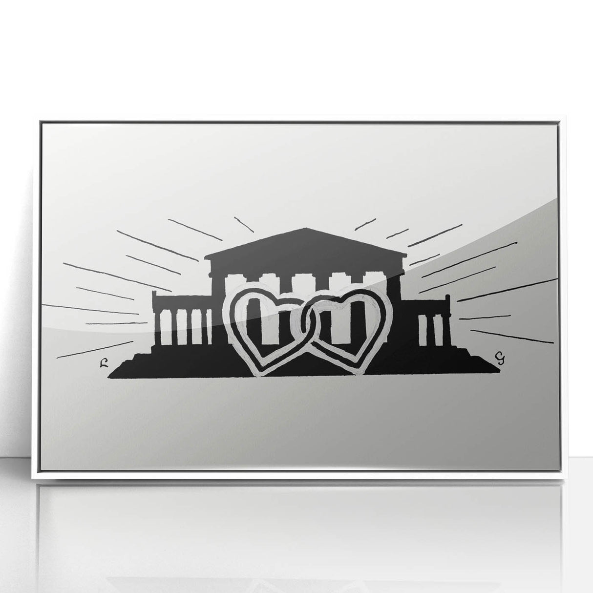 Expressionist Art - Temple with Two Hearts by Leo Gestel Wall Art