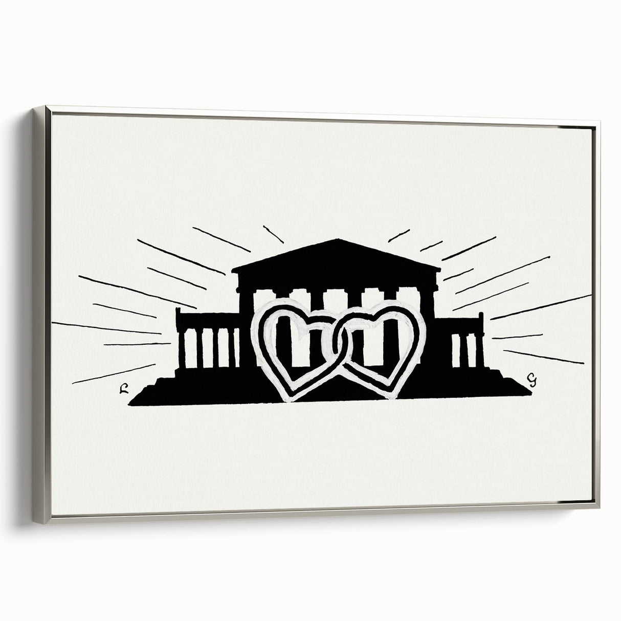 Expressionist Art - Temple with Two Hearts by Leo Gestel Wall Art