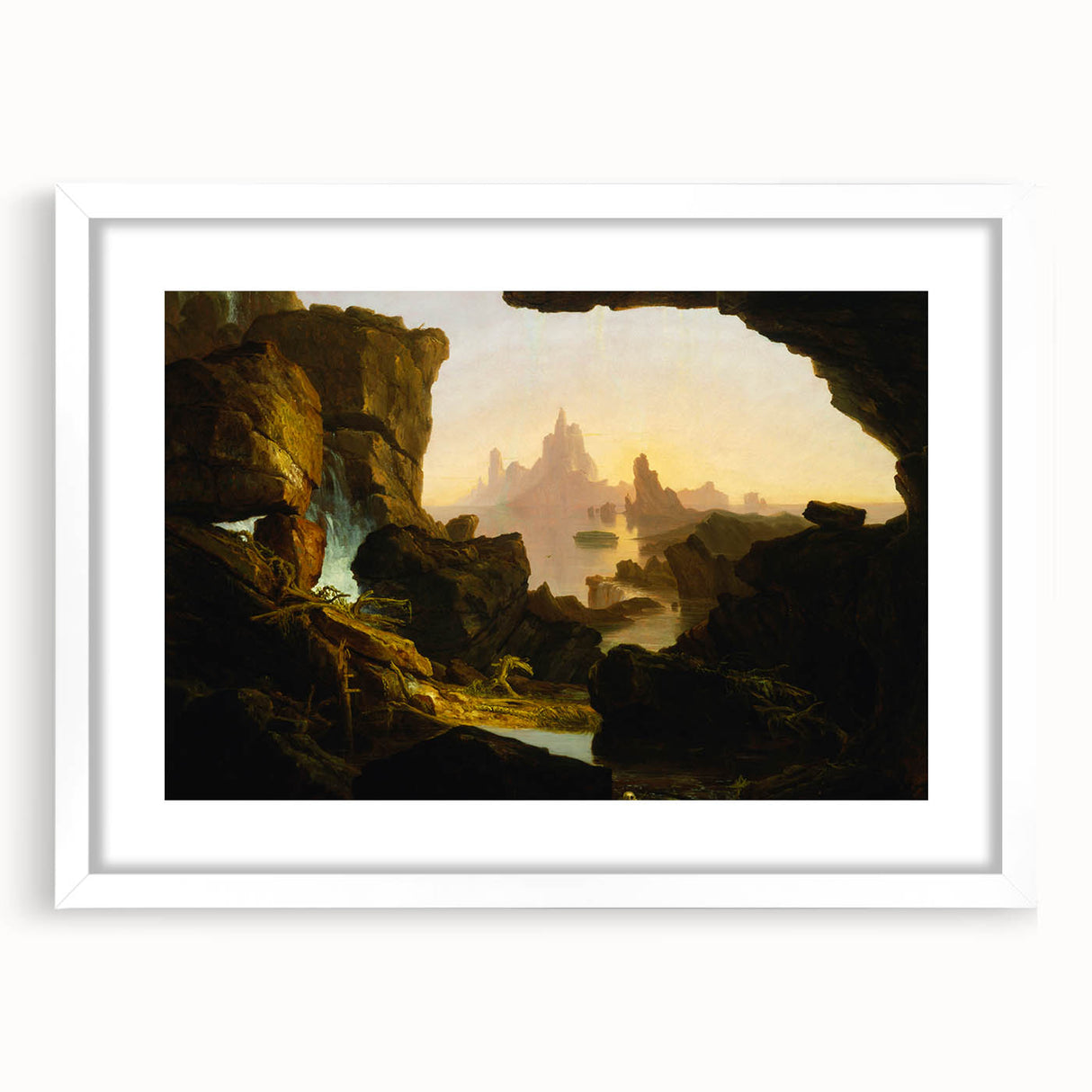 Romanticism Art: The Subsiding of the Waters by Thomas Cole