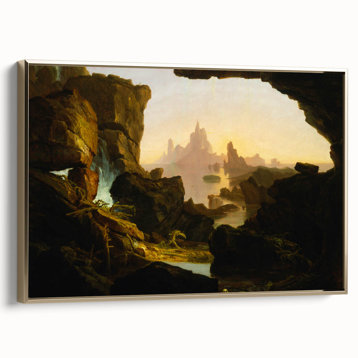 Romanticism Art: The Subsiding of the Waters by Thomas Cole