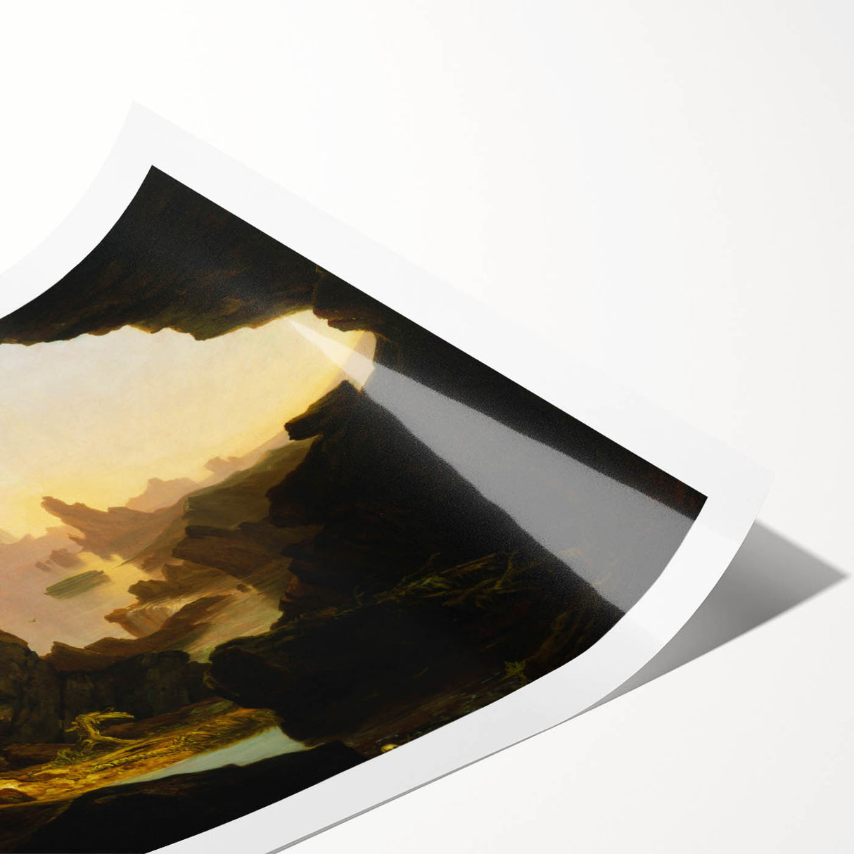 Romanticism Art: The Subsiding of the Waters by Thomas Cole