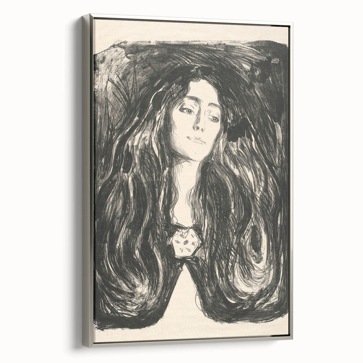 Expressionist Art - The Brooch, Eva Mudocci (1903) Wall Art Print