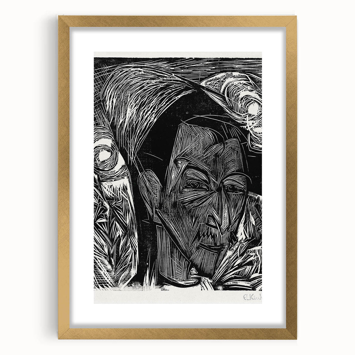 Expressionist Portrait: Fifth Bauhaus Portfolio | Bold Abstract Wall Art