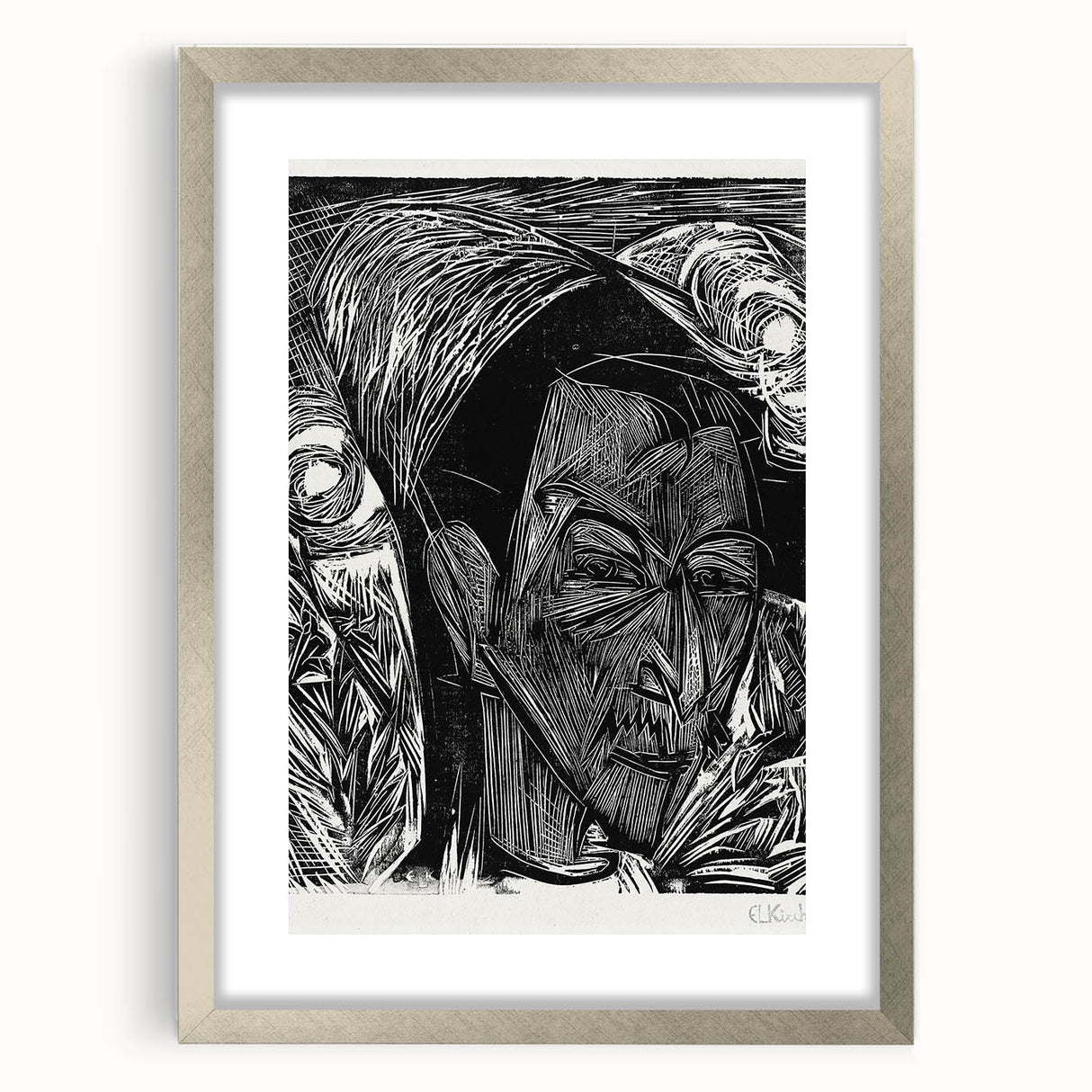 Expressionist Portrait: Fifth Bauhaus Portfolio | Bold Abstract Wall Art