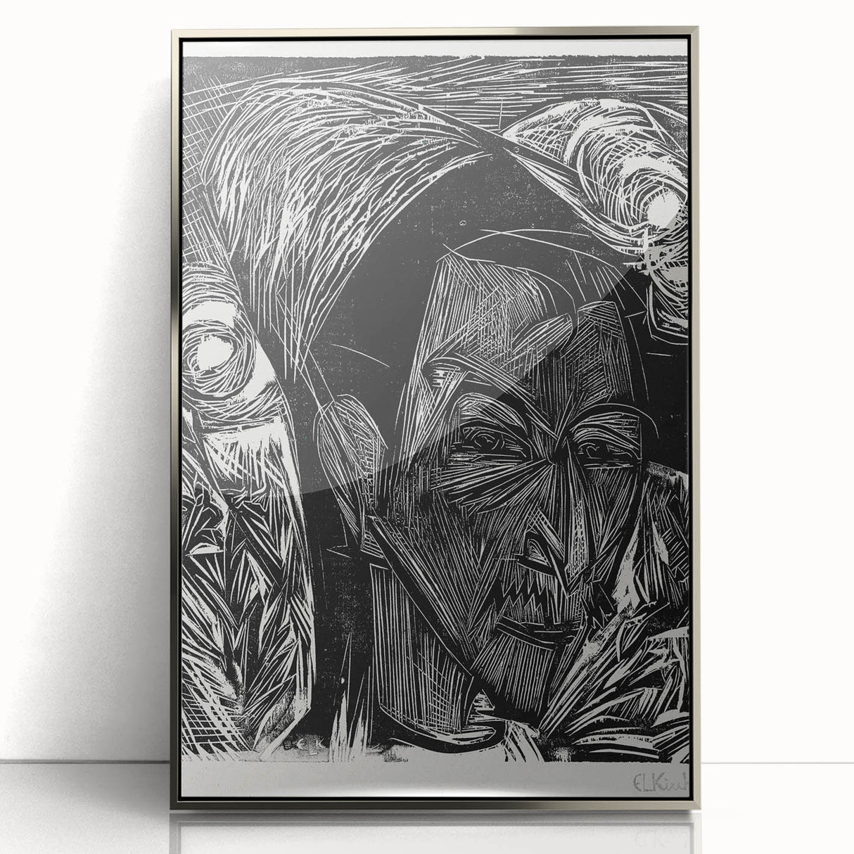 Expressionist Portrait: Fifth Bauhaus Portfolio | Bold Abstract Wall Art
