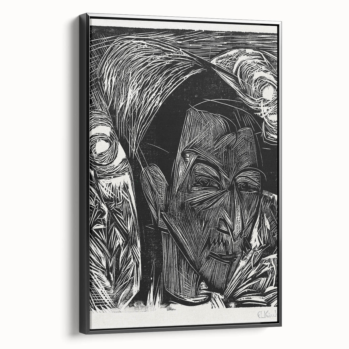 Expressionist Portrait: Fifth Bauhaus Portfolio | Bold Abstract Wall Art