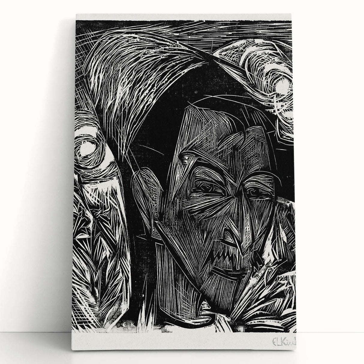 Expressionist Portrait: Fifth Bauhaus Portfolio | Bold Abstract Wall Art