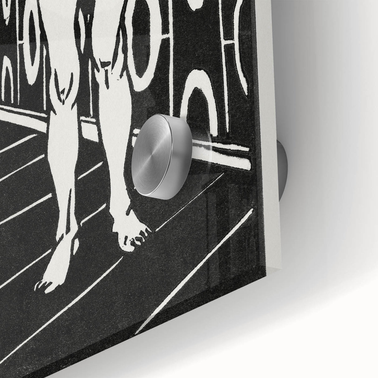 Expressionist Art: The Finger Game | Bold Black-and-White Wall Decor