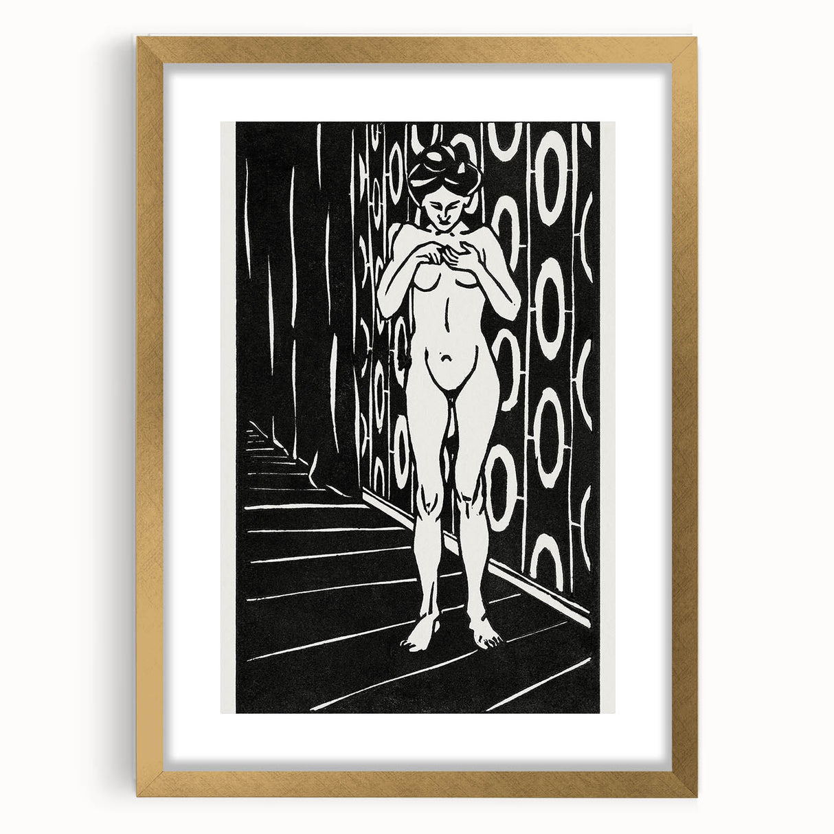 Expressionist Art: The Finger Game | Bold Black-and-White Wall Decor