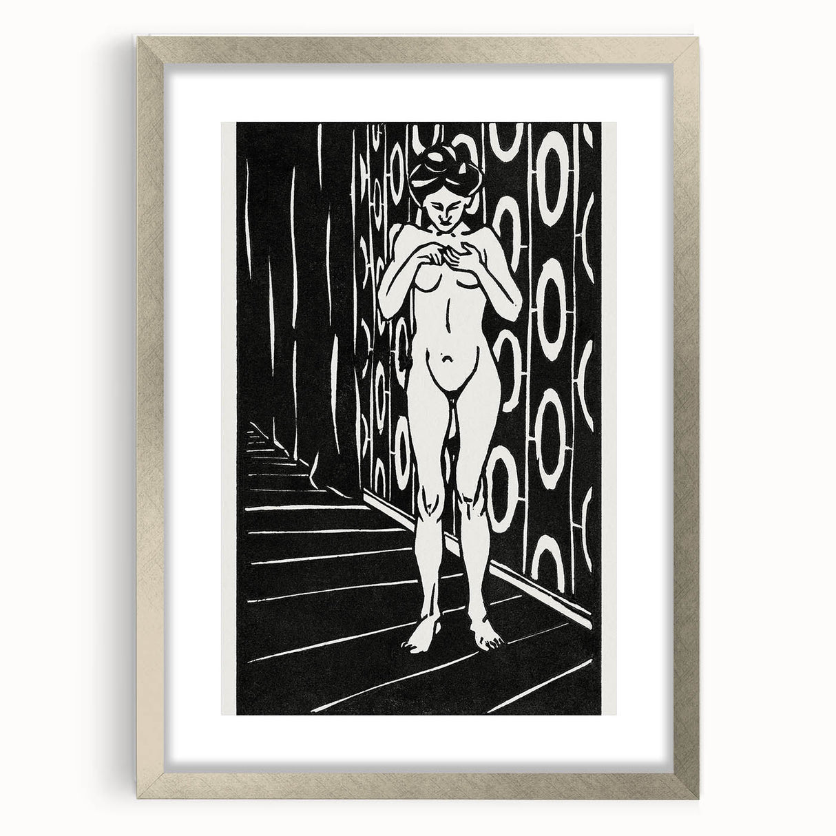 Expressionist Art: The Finger Game | Bold Black-and-White Wall Decor