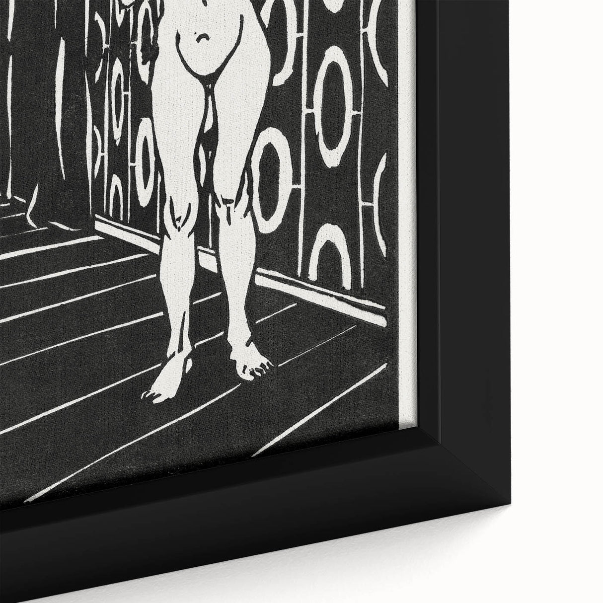 Expressionist Art: The Finger Game | Bold Black-and-White Wall Decor